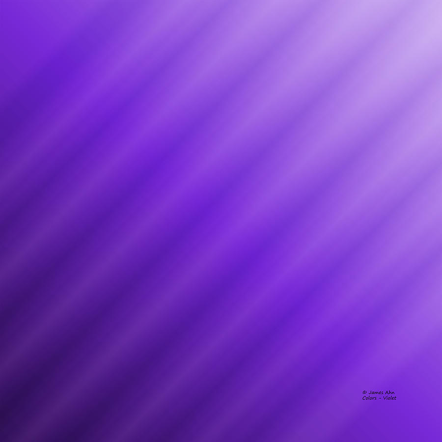 Colors - Violet Digital Art by James Ahn