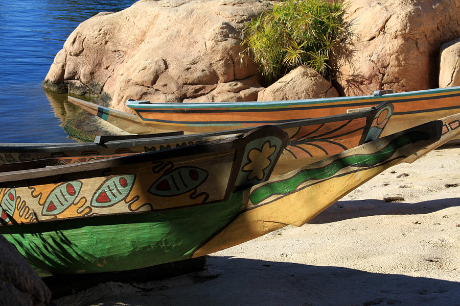 Colorul Canoe Photograph by Chris Thomas