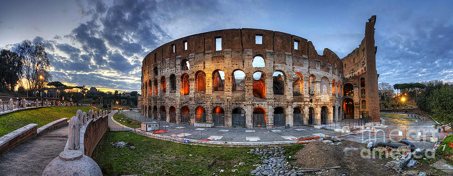 Colosseo Panorama Photograph by Yhun Suarez