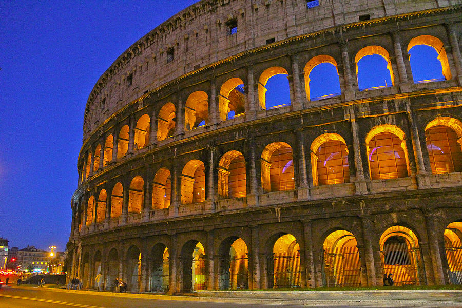 Colosseum Lights Photograph by Ryan Moyer