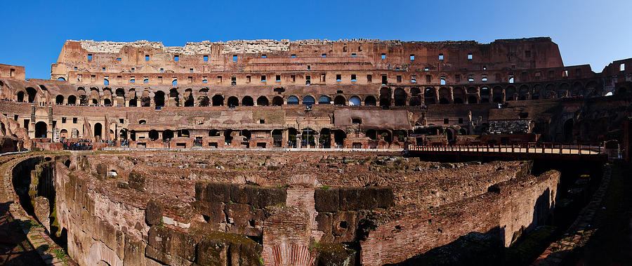 Colosseum panorama Photograph by Jouko Lehto