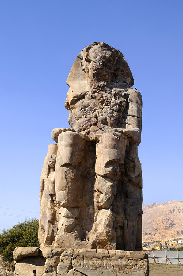 Colossus of Memnon Egypt Photograph by Brenda Kean