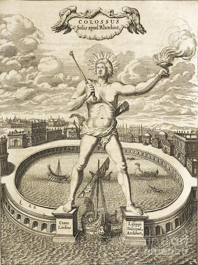 Colossus Of Rhodes, 17th-century Artwork Photograph by Asian And Middle Eastern Division