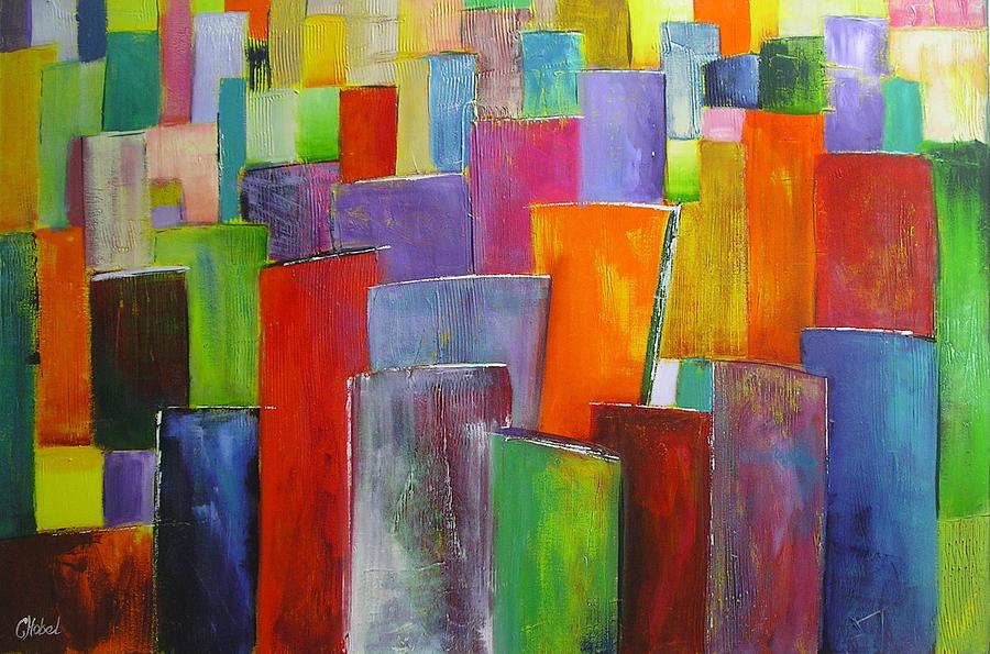 Colour Block 3 Painting Painting by Chris Hobel