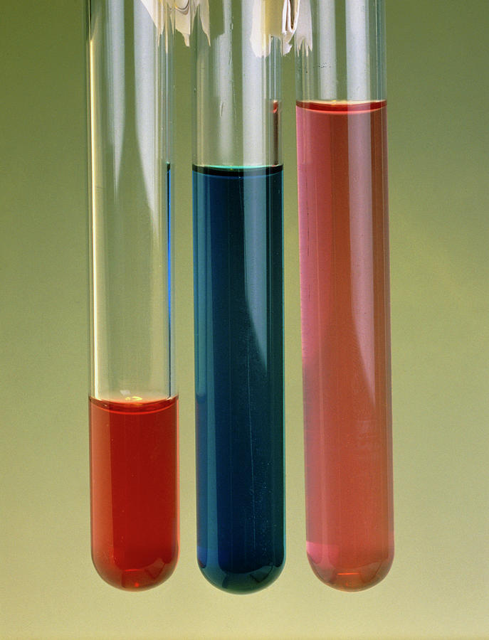 Colour Change Due To Ligand Displacement Photograph by Jerry Mason/science Photo Library