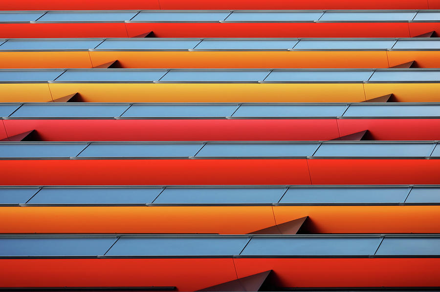 Abstract Photograph - Colour Stripes by Hans-wolfgang Hawerkamp Abstract Photograph - Colour Stripes by Hans-wolfgang Hawerkamp