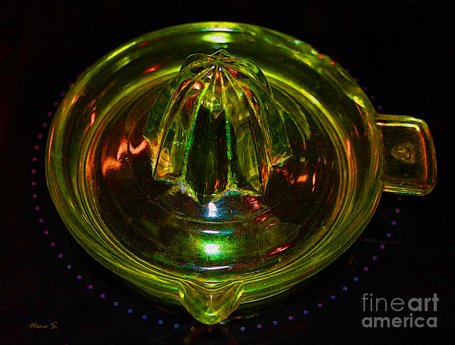 Coloured Glass Juicer Photograph by Nina Silver