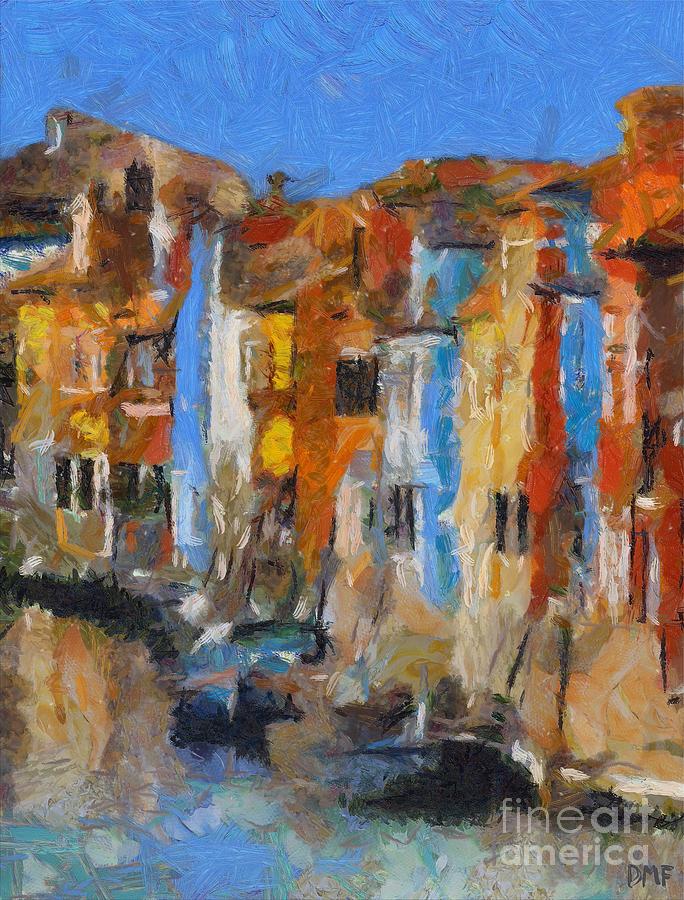 Coloured Houses On Burano Painting by Dragica  Micki Fortuna