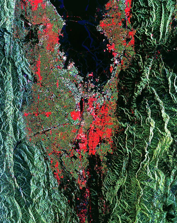 San Jose Photograph - Coloured Radar Image Of San Jose by Nasa/science Photo Library