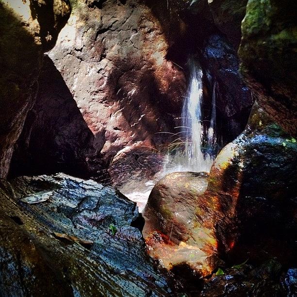 Nature Photograph - Coloured Rocks, Dancing Water... #igers by Andrew Mowat