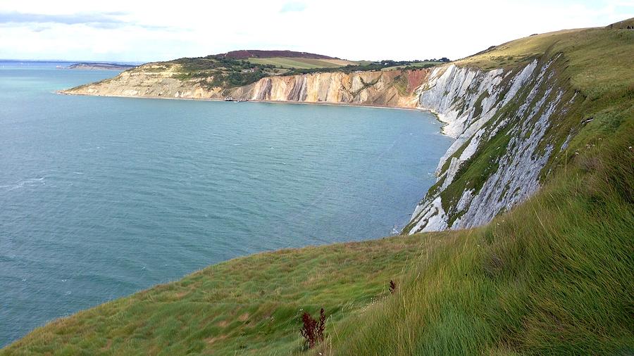 Coloured Sand Cliffs  Isle of Wight Photograph by Kate Gibson Oswald