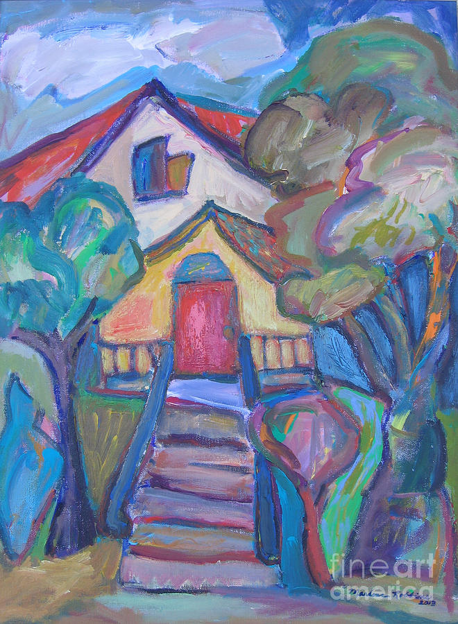 Colouresque House Painting by Marlene Robbins