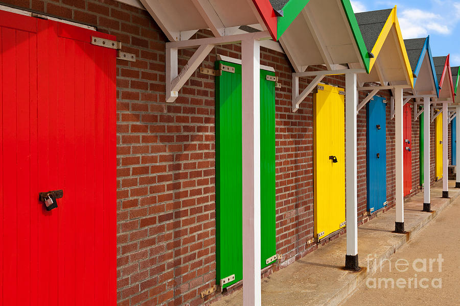 Colourful Beach Huts Photograph