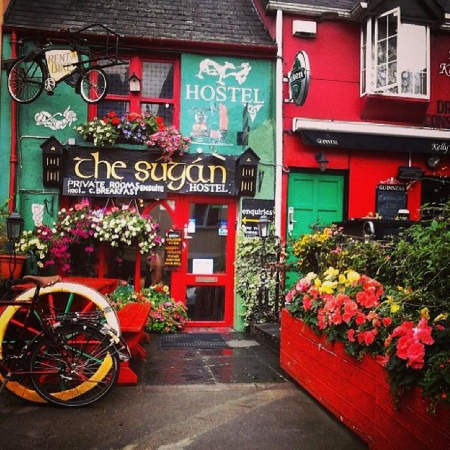 Town Photograph - #colourful #cute #killarney #town #red by Jemma Walsh