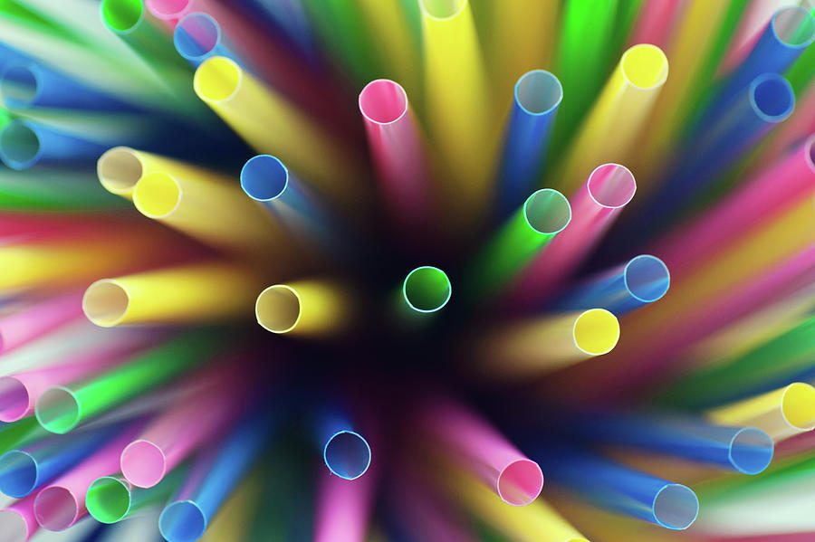 Colourful Drinking Straws Photograph by Images By Christina Kilgour