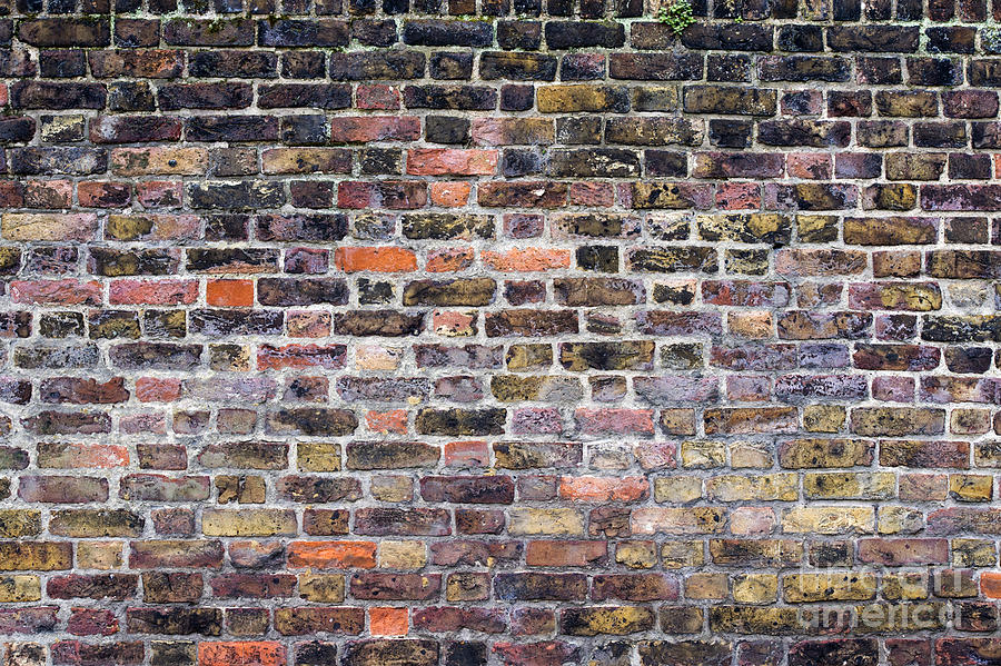 Colourful London Brick Wall Photograph by Tim Gainey