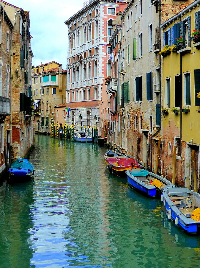 Architecture Photograph - Colourful Venice by Bishopston Fine Art