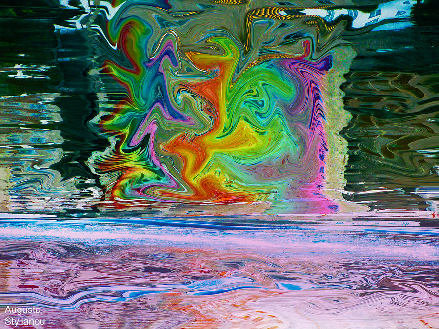 Colourful Waves Digital Art by Augusta Stylianou
