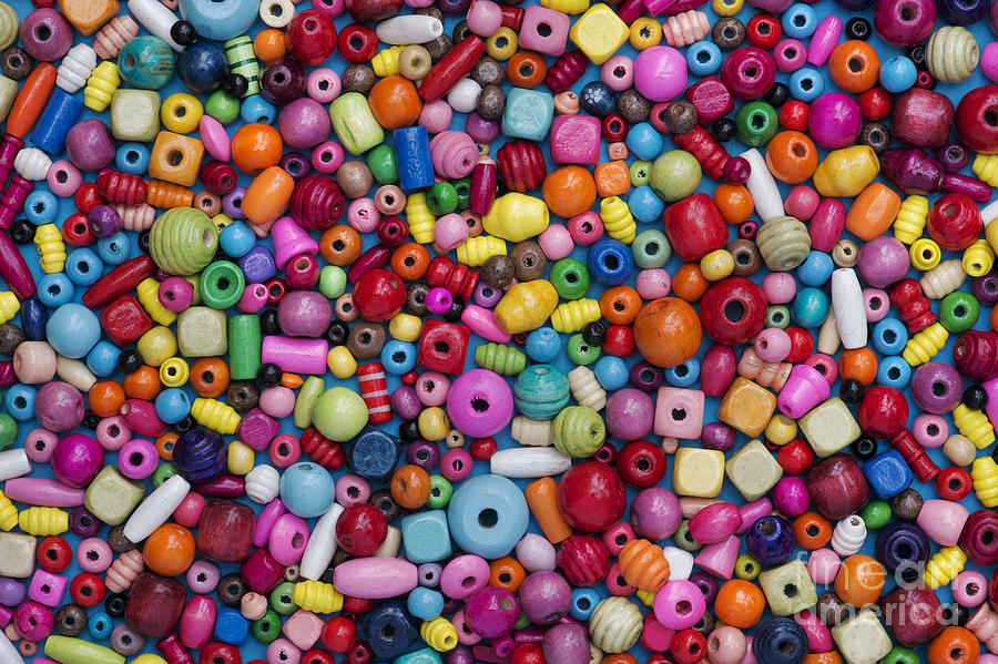 Colourful Wooden Beads Photograph by Tim Gainey | Fine Art America