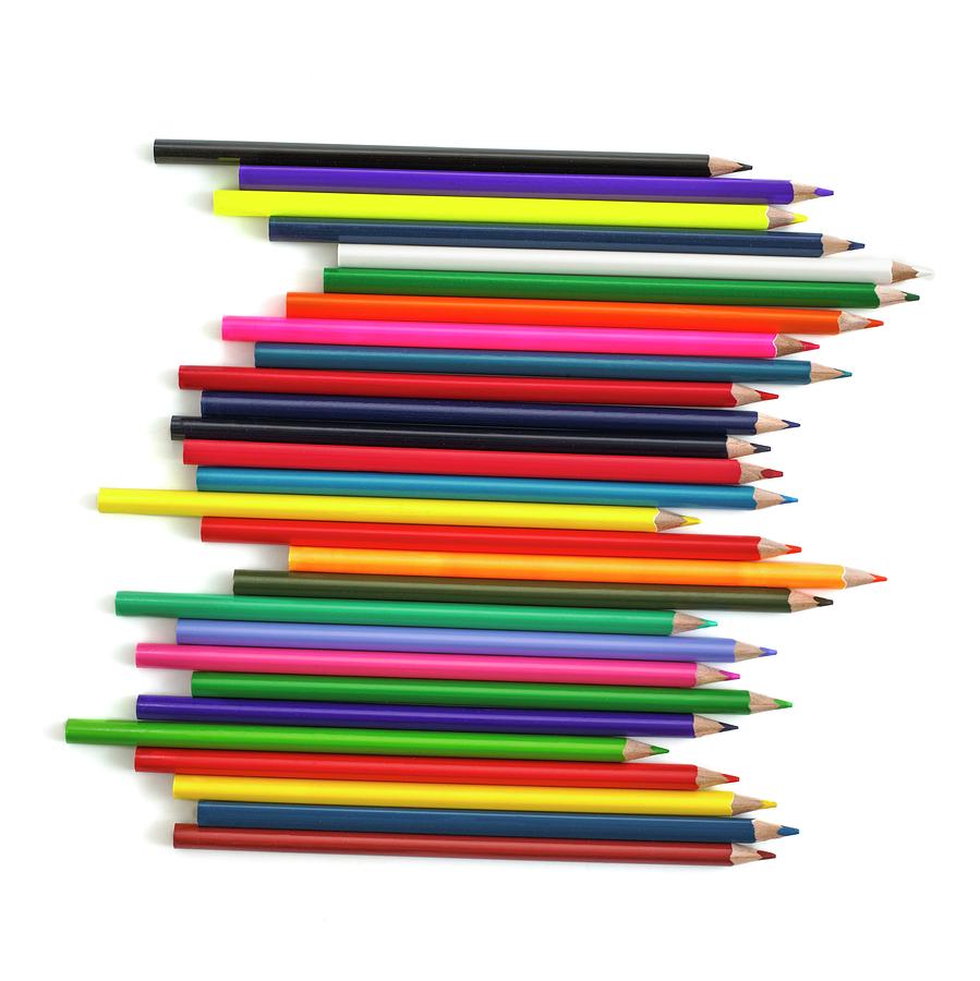 Colouring Pencils Photograph by Science Photo Library
