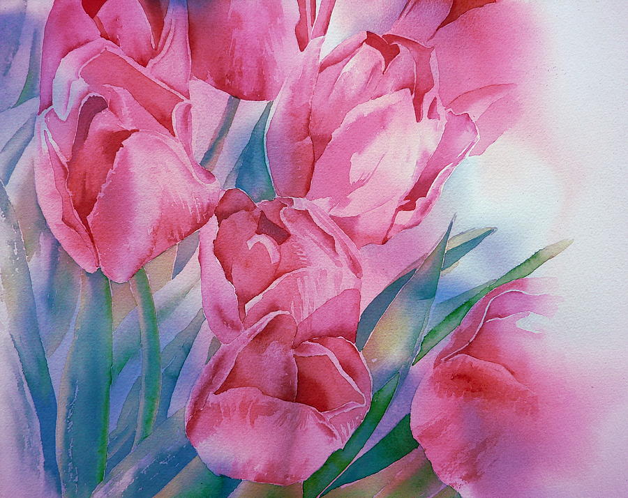 Flower Painting - Colours of Spring by Thomas Habermann