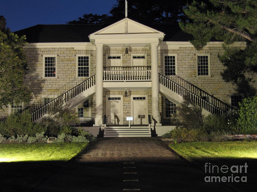Colton Hall at Night Photograph by James B Toy