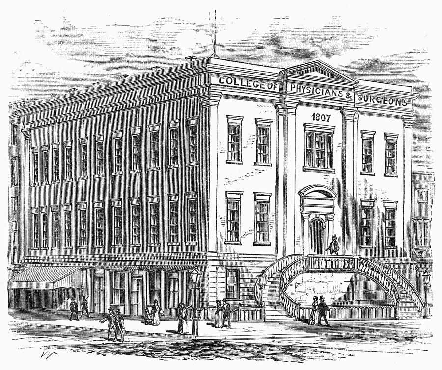 Columbia College, 1868 Photograph by Granger