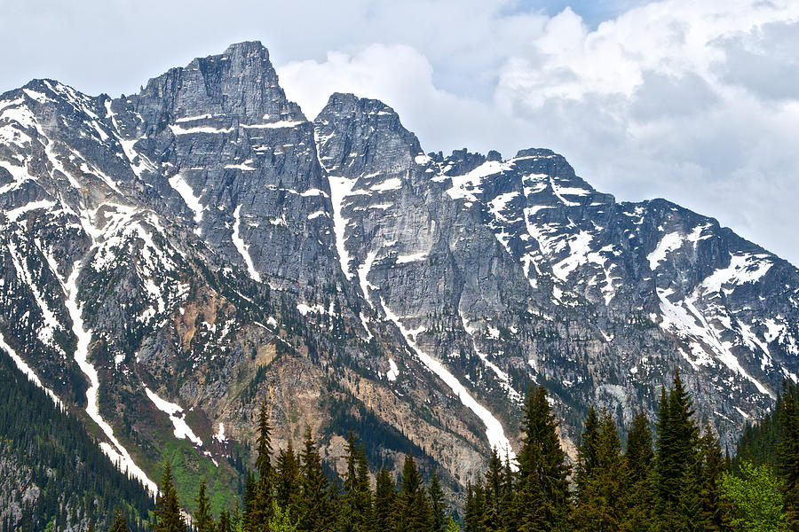 Columbia Mountains from Rogers Pass in Glacier National Park, British Columbia, Canada Photograph by Ruth Hager
