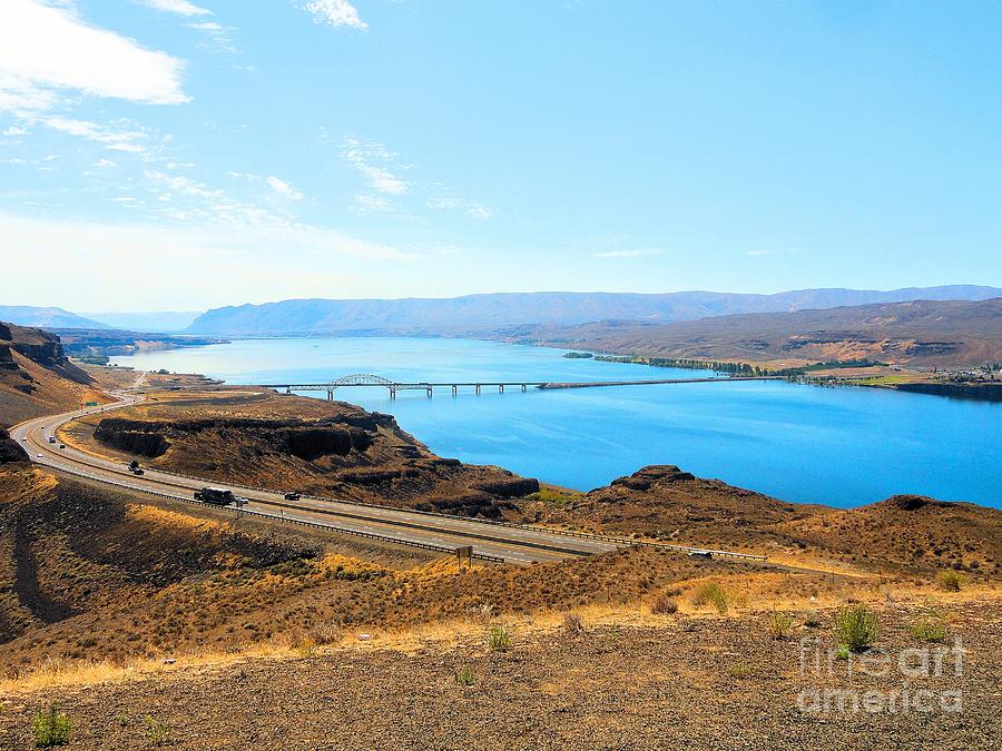 Columbia River from Overlook Photograph by Janette Boyd