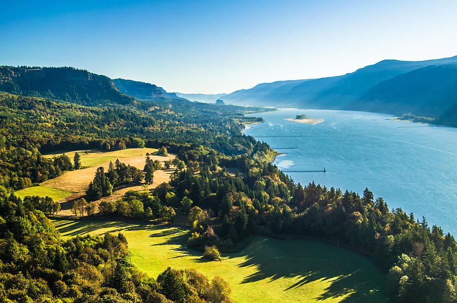 Columbia River Gorge - River Overlook Photograph Photograph by Duane Miller