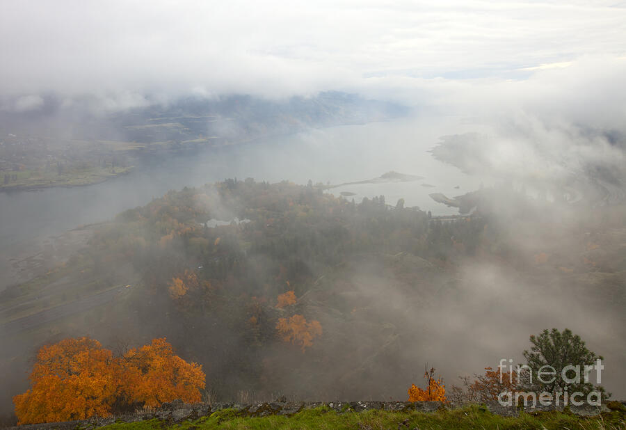 Fall Photograph - Columbia River Hidden by Michael Dawson