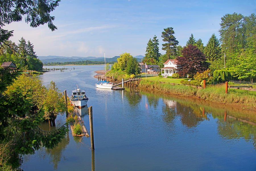 Columbia River Inlet At Skamokawa Washington Photograph by Rich Walter ...