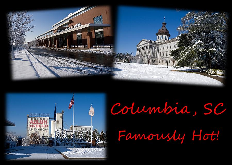 Columbia South Carolina Famously Hot Red Black Photograph by Joseph C Hinson