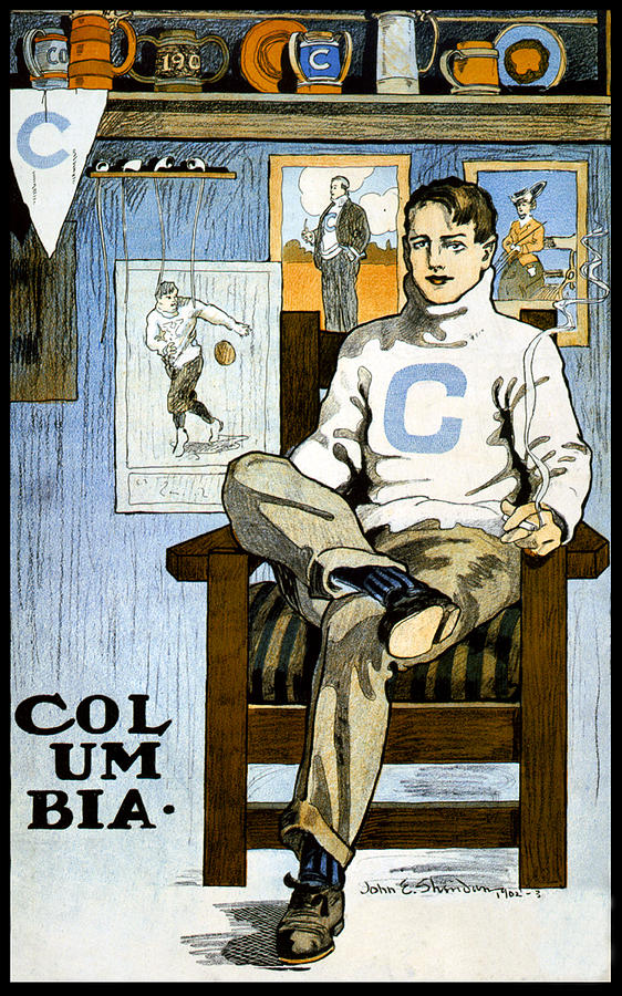 Columbia University Poster, John E Photograph by Science Source