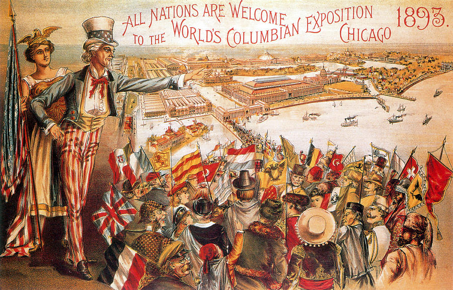 Columbian Exposition Poster, 1893 Photograph by Science Source