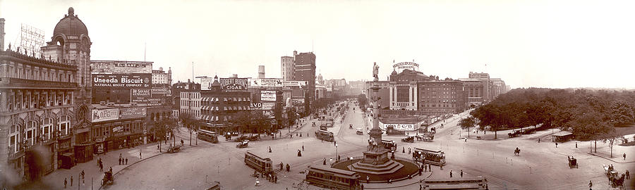 Columbus Circle New York 1907 Digital Art by Unknown