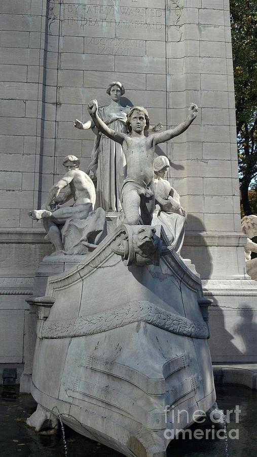 Central Park Sculpture - Columbus Cirle by Thomas Bender