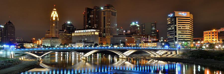 Columbus Photograph - Columbus Panoramic   by Frozen in Time Fine Art Photography