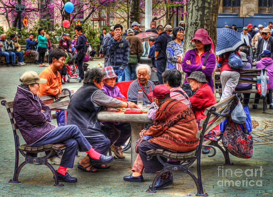 Columbus Park Chinatown NYC Photograph by Jeff Breiman