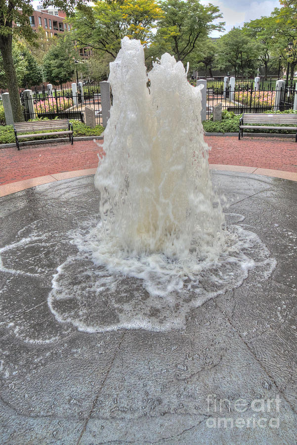 Columbus Park Fountain Photograph by Deborah Smolinske