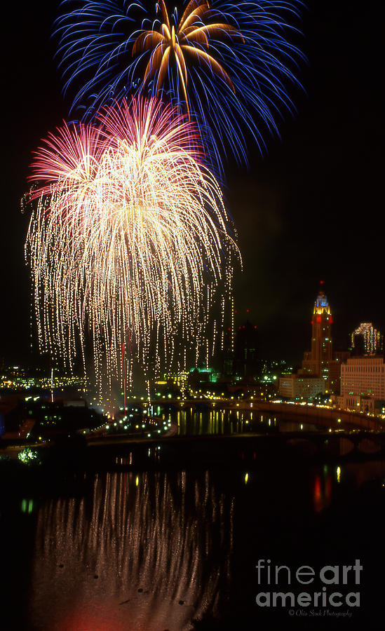 Columbus Red White and Boom Photograph by Ohio Stock Photography Art