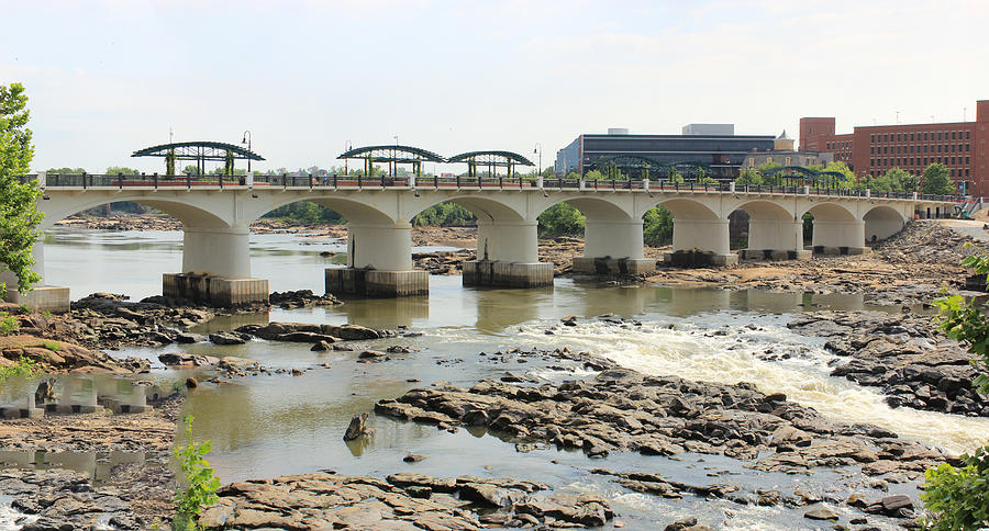 Columbus River Walk Walking Bridge Photograph by Thomas Vasas