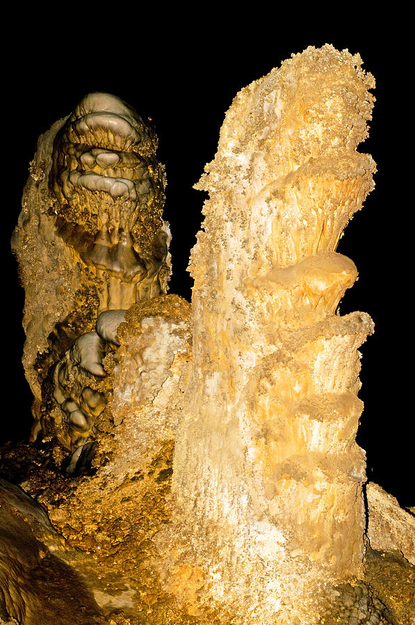 Column Formation In Carlsbad Caverns Photograph by Millard H. Sharp
