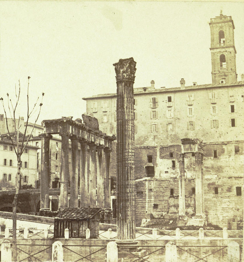 Column Of Phocas In Rome, Italy, Anonymous Drawing by Artokoloro