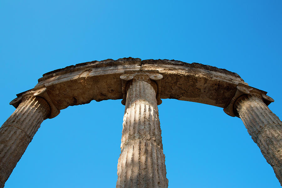 Columns At Ancient Olympia Photograph by Holger Leue