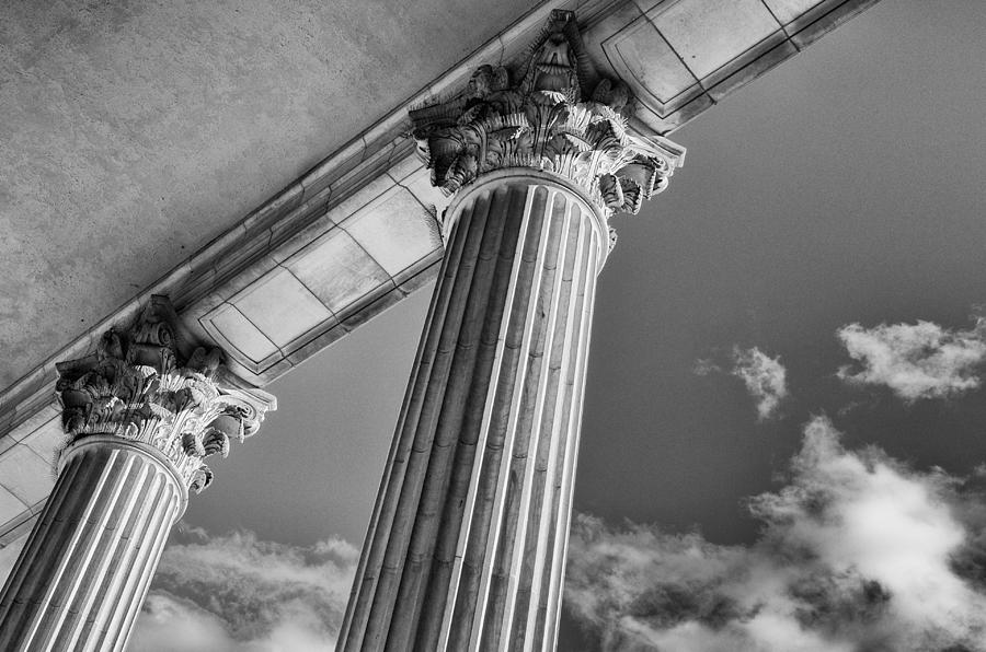 Columns at Yale Commons Photograph by Georgette Grossman