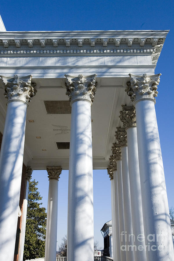 Columns Facing The Lawn Of The Rotunda Photograph By Jason O Watson ...