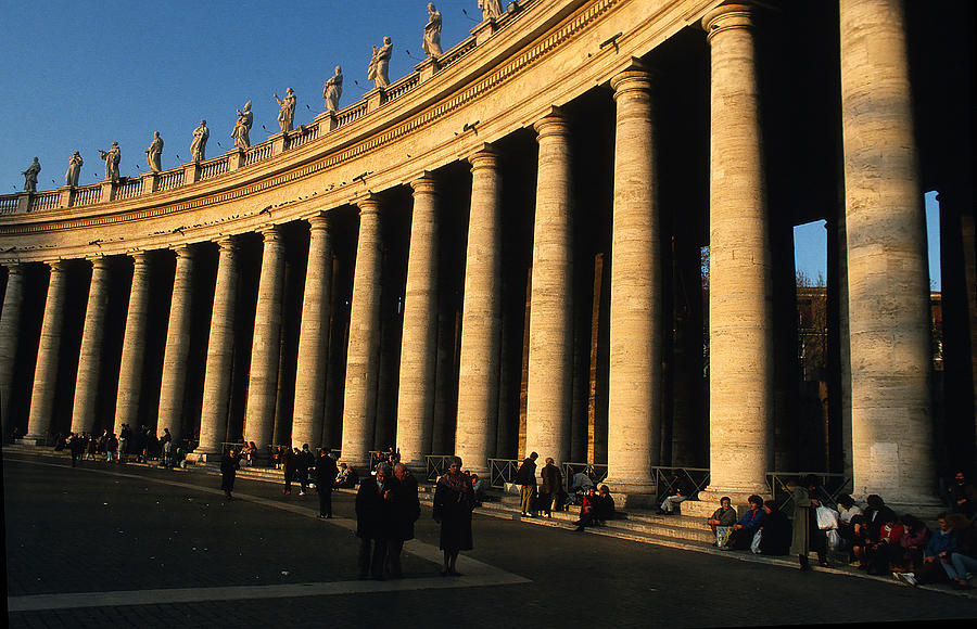 Columns In Vatican City Photograph