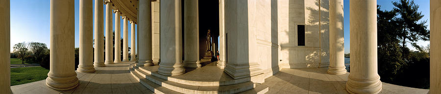 Architecture Photograph - Columns Of A Memorial, Jefferson by Panoramic Images