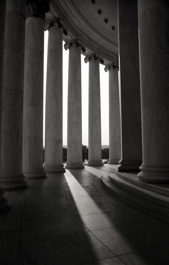Columns of The Thomas Jefferson Memorial Photograph by Greg and Chrystal Mimbs